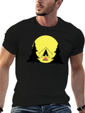 Camping Scene Graphic T-Shirt