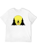 Camping Scene Graphic T-Shirt