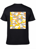 Camo Print Black T-Shirt - Casual Style
