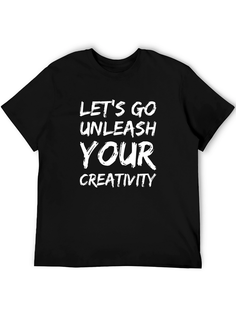 Unleash Your Creativity Black Graphic T-Shirt