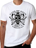 Sons of Odin Valhalla Viking Skull Graphic T-Shirt