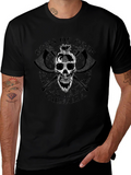 Sons of Odin Valhalla Viking Skull Graphic T-Shirt