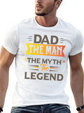 Dad The Man The Myth The Legend Black T-Shirt