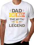 Dad The Man The Myth The Legend Black T-Shirt