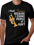 I Play Trumpet Graphic Tee