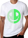 Headphone Smiley Graphic Tee