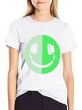 Headphone Smiley Graphic Tee