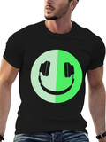 Headphone Smiley Graphic Tee