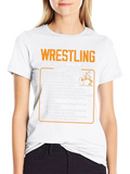 Wrestling Twelve Commandments Black T-Shirt