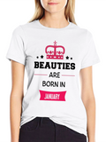 Beauties Born in January Graphic T-Shirt
