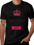 Beauties Born in January Graphic T-Shirt