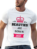 Beauties Born in January Graphic T-Shirt
