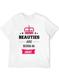 Beauties Born in January Graphic T-Shirt