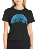 Mountainscape Graphic Tee - Nature Lovers Shirt