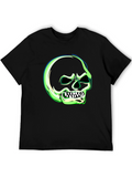 Glow-in-the-Dark Skull Graphic T-Shirt