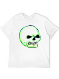 Glow-in-the-Dark Skull Graphic T-Shirt