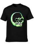 Glow-in-the-Dark Skull Graphic T-Shirt