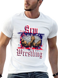 Arm Wrestling Patriotic T-Shirt
