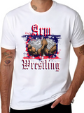 Arm Wrestling Patriotic T-Shirt