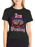 Arm Wrestling Patriotic T-Shirt