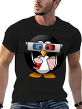 Movie Penguin Graphic Tee - Black