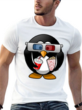 Movie Penguin Graphic Tee - Black