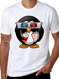 Movie Penguin Graphic Tee - Black
