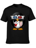 Movie Penguin Graphic Tee - Black