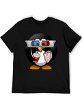 Movie Penguin Graphic Tee - Black