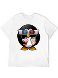 Movie Penguin Graphic Tee - Black