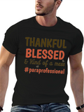 Thankful Blessed Paraprofessional T-Shirt