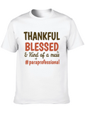 Thankful Blessed Paraprofessional T-Shirt