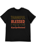 Thankful Blessed Paraprofessional T-Shirt