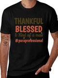 Thankful Blessed Paraprofessional T-Shirt