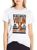 Violin Players T-Shirt - Ignore Adult Problems