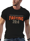 Intermittent Fasting 20:4 Graphic Tee - Black
