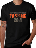 Intermittent Fasting 20:4 Graphic Tee - Black