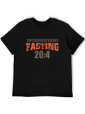 Intermittent Fasting 20:4 Graphic Tee - Black