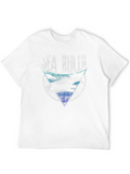 Sea Ruler Shark Graphic Mens T-Shirt
