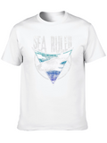 Sea Ruler Shark Graphic Mens T-Shirt