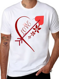 Love Arrow Graphic Tee - Romantic Design