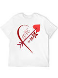 Love Arrow Graphic Tee - Romantic Design