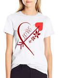 Love Arrow Graphic Tee - Romantic Design