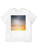 Sunset Sky Graphic Black Tee Shirt
