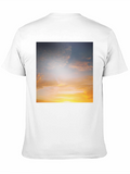 Sunset Sky Graphic Black Tee Shirt