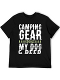 Camping Gear Equals My Dog T-Shirt