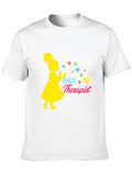 ABA Therapist T-Shirt Girl Blowing Puzzle Pieces