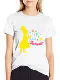 ABA Therapist T-Shirt Girl Blowing Puzzle Pieces