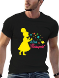 ABA Therapist T-Shirt Girl Blowing Puzzle Pieces