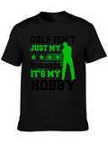 Golf Hobby T-Shirt - Black